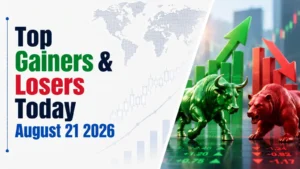 Top Gainers & Losers, August 21, 2026 at 3:00 PM IST: Power Grid Corporation Leads Gainers, Trent Tops Losers