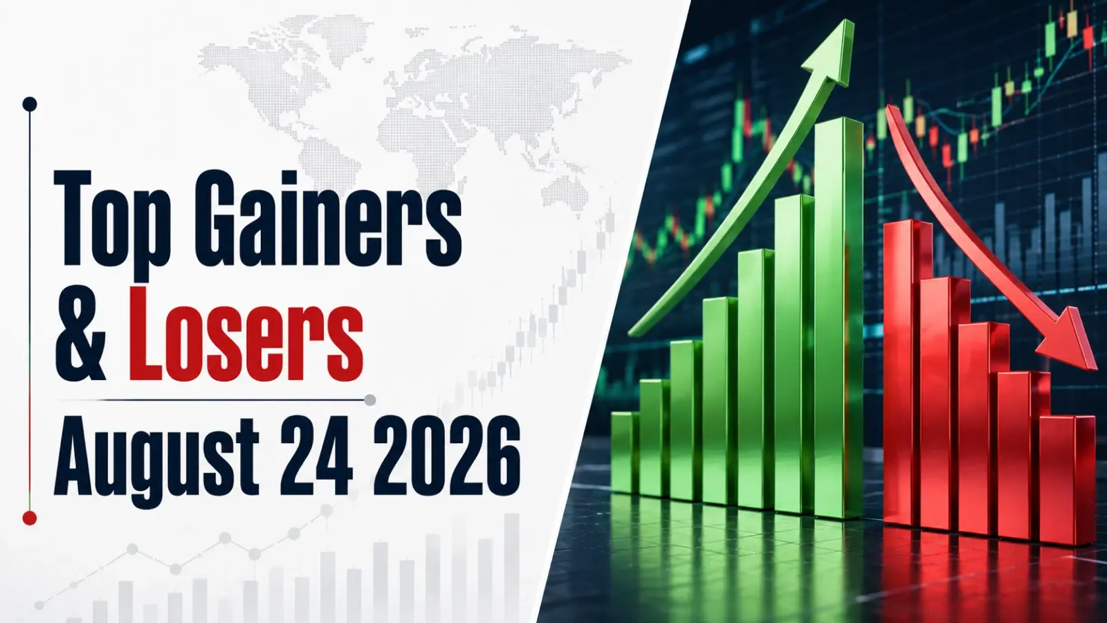 Top Gainers & Losers, August 24, 2026 at 11:30 AM IST: Hindalco Industries Leads Gainers, Bharat Electronics