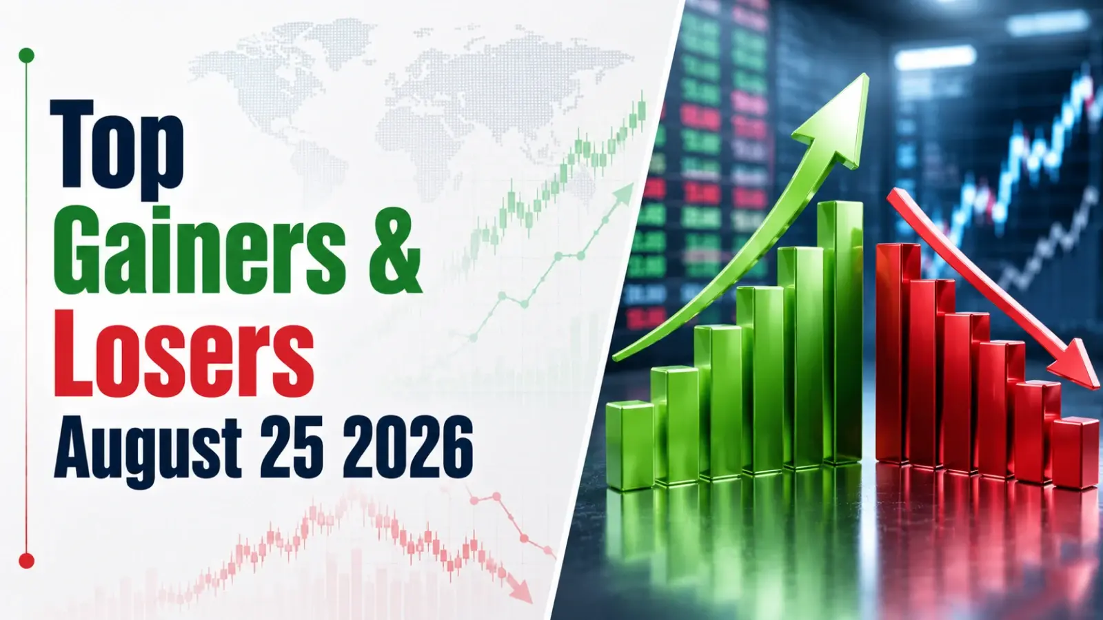 Top Gainers & Losers, August 25, 2026 at 11:00 AM IST: Adani Enterprises Leads Gainers, HCL Technologies Tops Losers