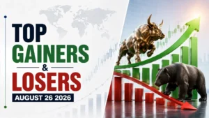 Nifty Gainers And Losers as of 12:04 PM IST, Mumbai, August 26: Kotak Bank, HDFC Life Rise; Tech Mahindra, Infosys Fall