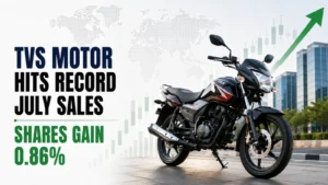TVS Motor Hits Record July Sales; Shares Gain 0.86%