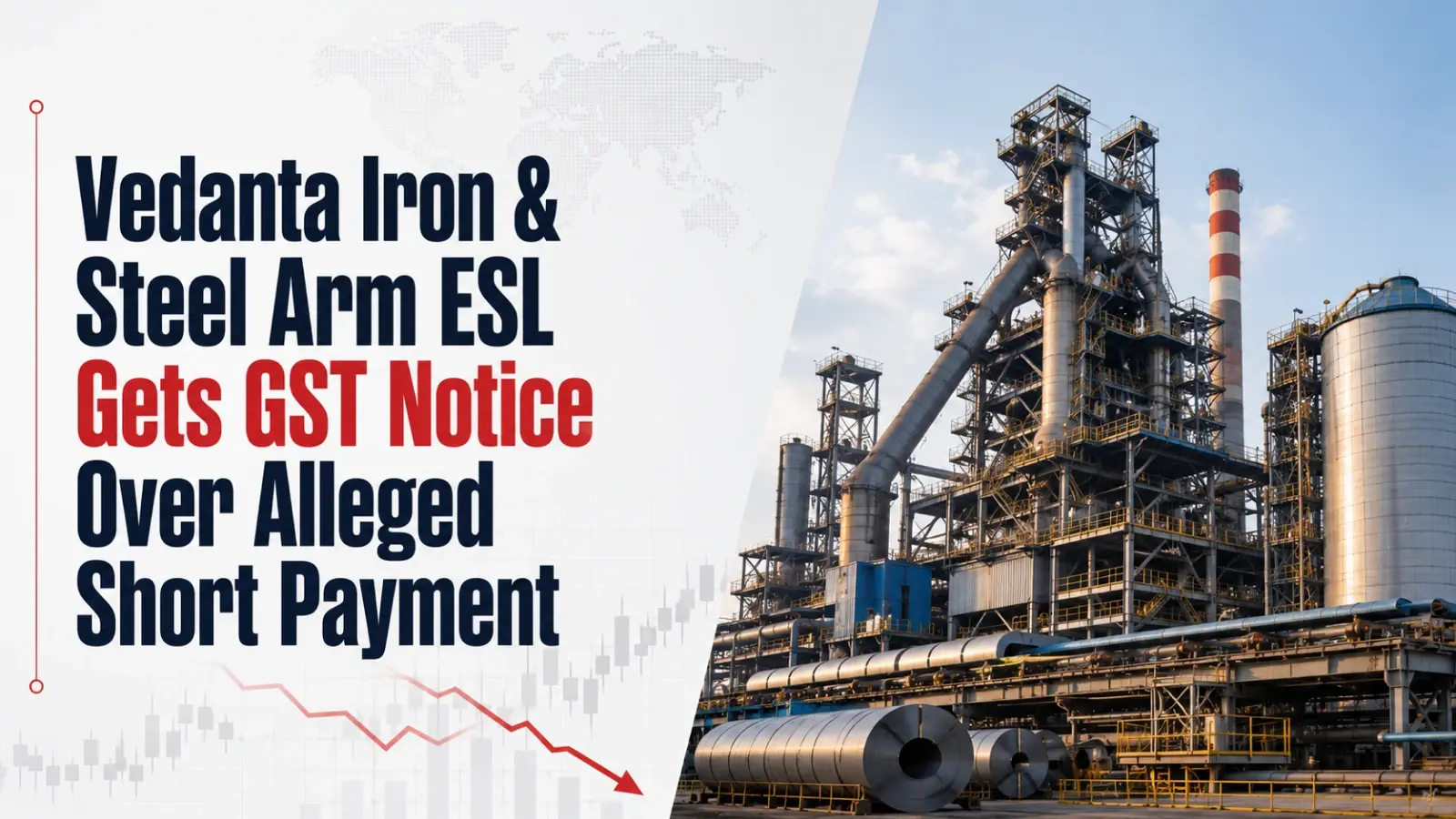Vedanta Iron & Steel Arm ESL Gets GST Notice Over Alleged Short Payment