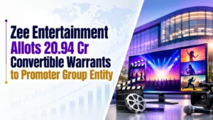 Zee Entertainment Allots 20.94 Cr Convertible Warrants to Promoter Group Entity