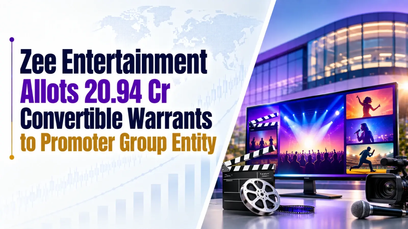 Zee Entertainment Allots 20.94 Cr Convertible Warrants to Promoter Group Entity