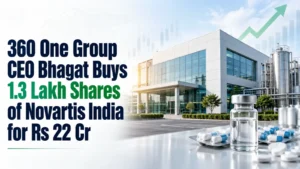 360 One Group CEO Bhagat Buys 1.3 Lakh Shares of Novartis India for Rs 22 Cr