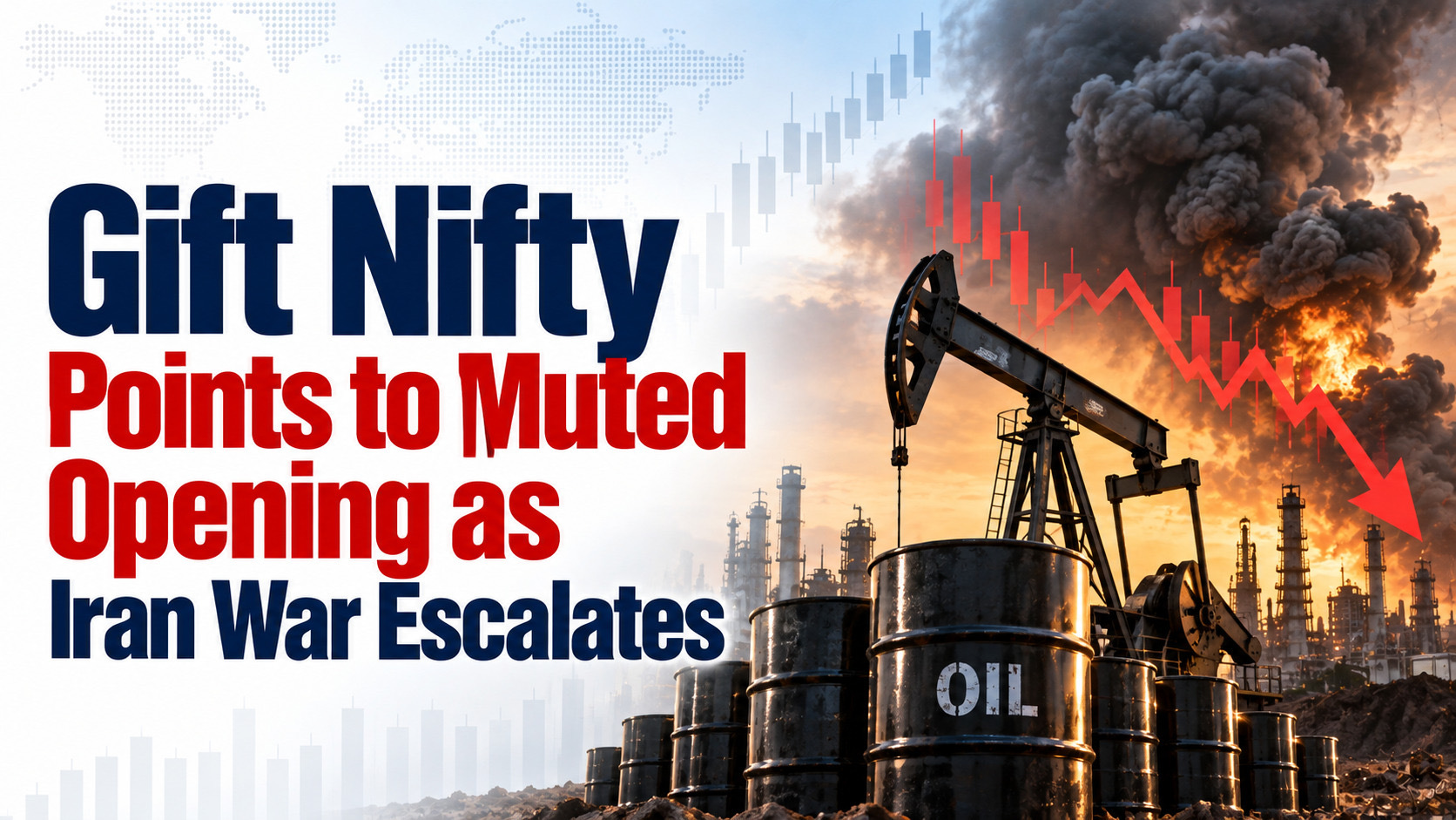 Gift Nifty Points to Muted Opening as Iran War Escalates, Fed Lifts Rates
