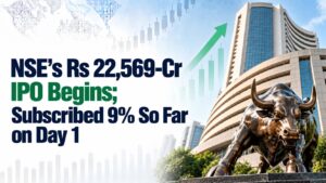 NSE’s Rs 22,569-Cr IPO Begins; Subscribed 9% So Far on Day 1