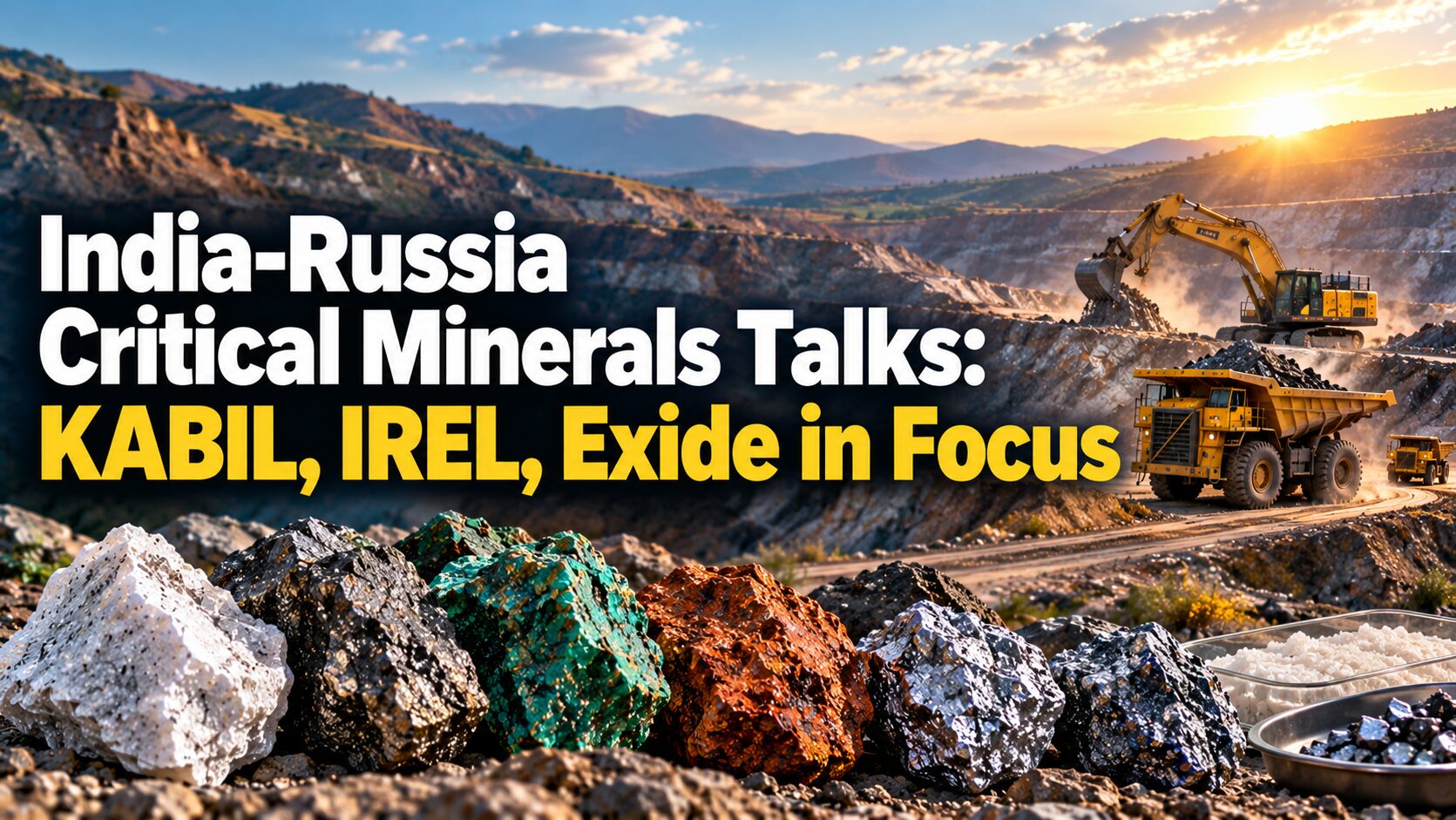 KABIL, IREL, Exide in Focus as India-Russia Critical Minerals Talks Advance