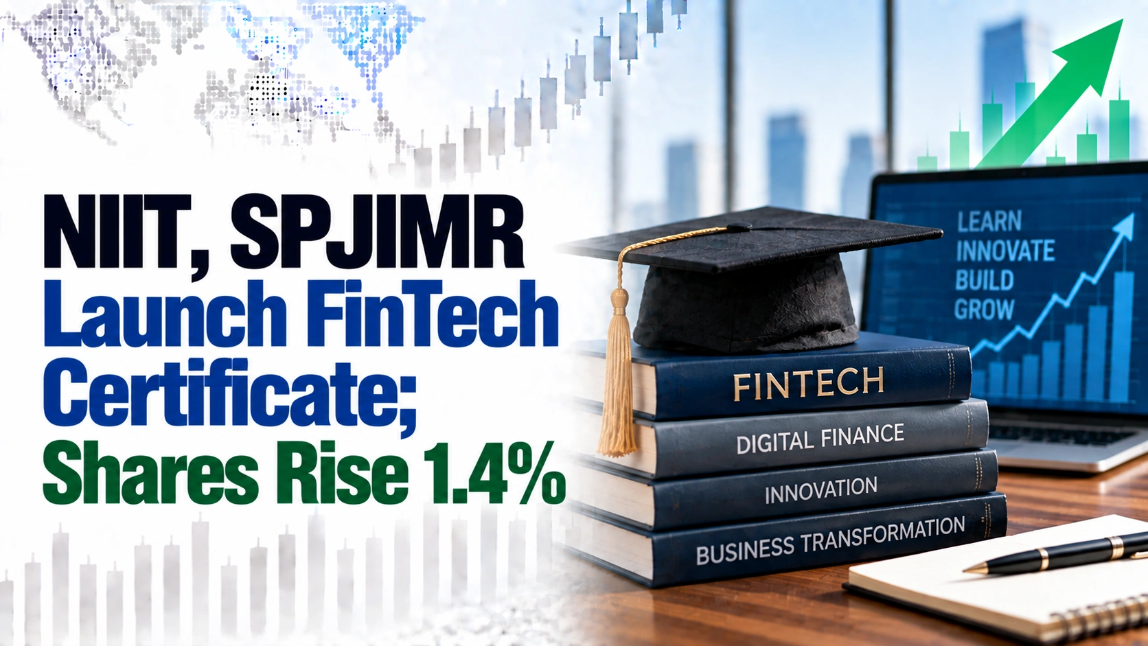 NIIT, SPJIMR Launch FinTech Certificate; Shares Rise 1.4%