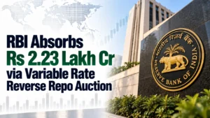 RBI Absorbs Rs 2.23 Lakh Cr via Variable Rate Reverse Repo Auction