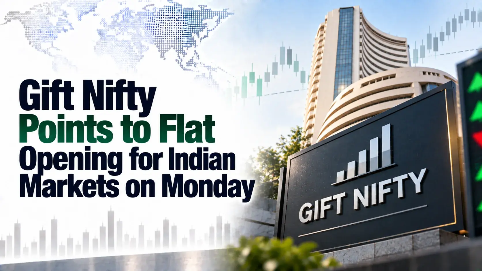 Gift Nifty Points to Flat Opening for Indian Markets on Monday