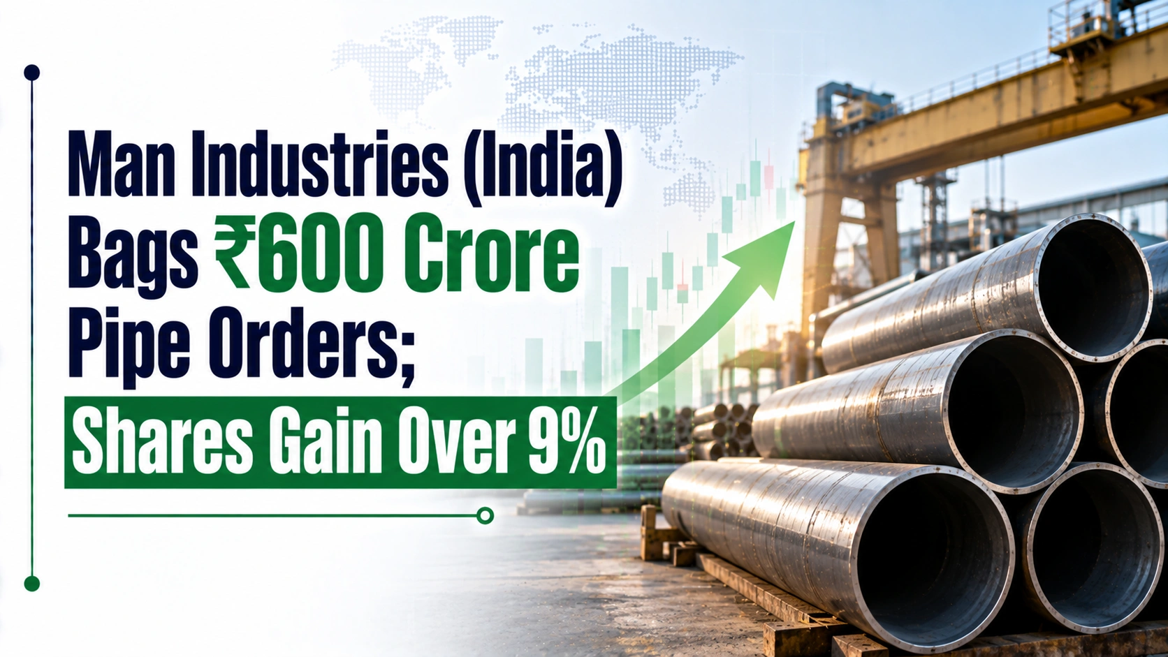 Man Industries (India)Bags ₹600 Crore Pipe Orders; Shares Gain Over 9%