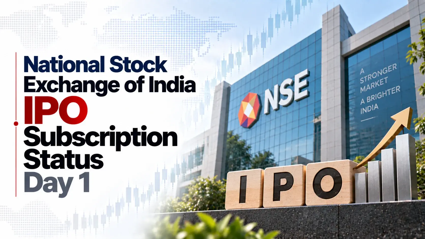 National Stock Exchange of India IPO Subscription Status Day 1