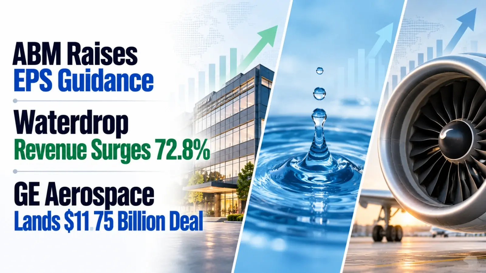 ABM Raises EPS Guidance, Waterdrop Revenue Surges 72.8%, GE Aerospace Lands $11.75 Billion Deal