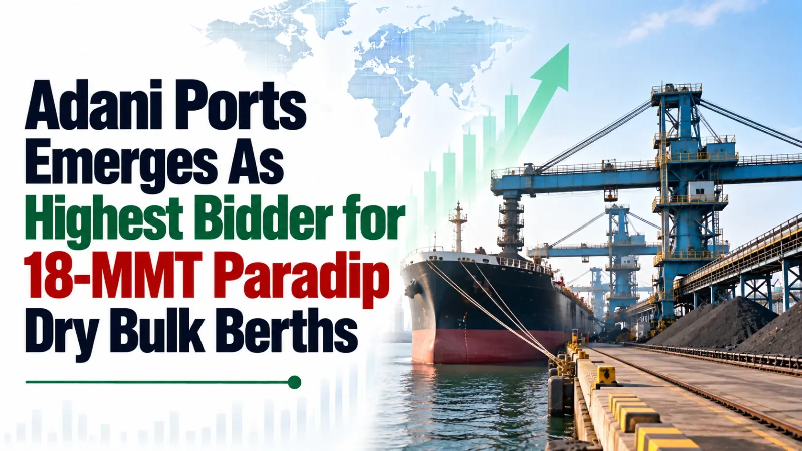 Adani Ports Emerges As Highest Bidder for 18-MMT Paradip Dry Bulk Berths