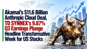 Akamai's $11.6 Billion Anthropic Cloud Deal, TD SYNNEX's 9.87% Q3 Earnings Plunge Headline Transformative Week for US Stocks 