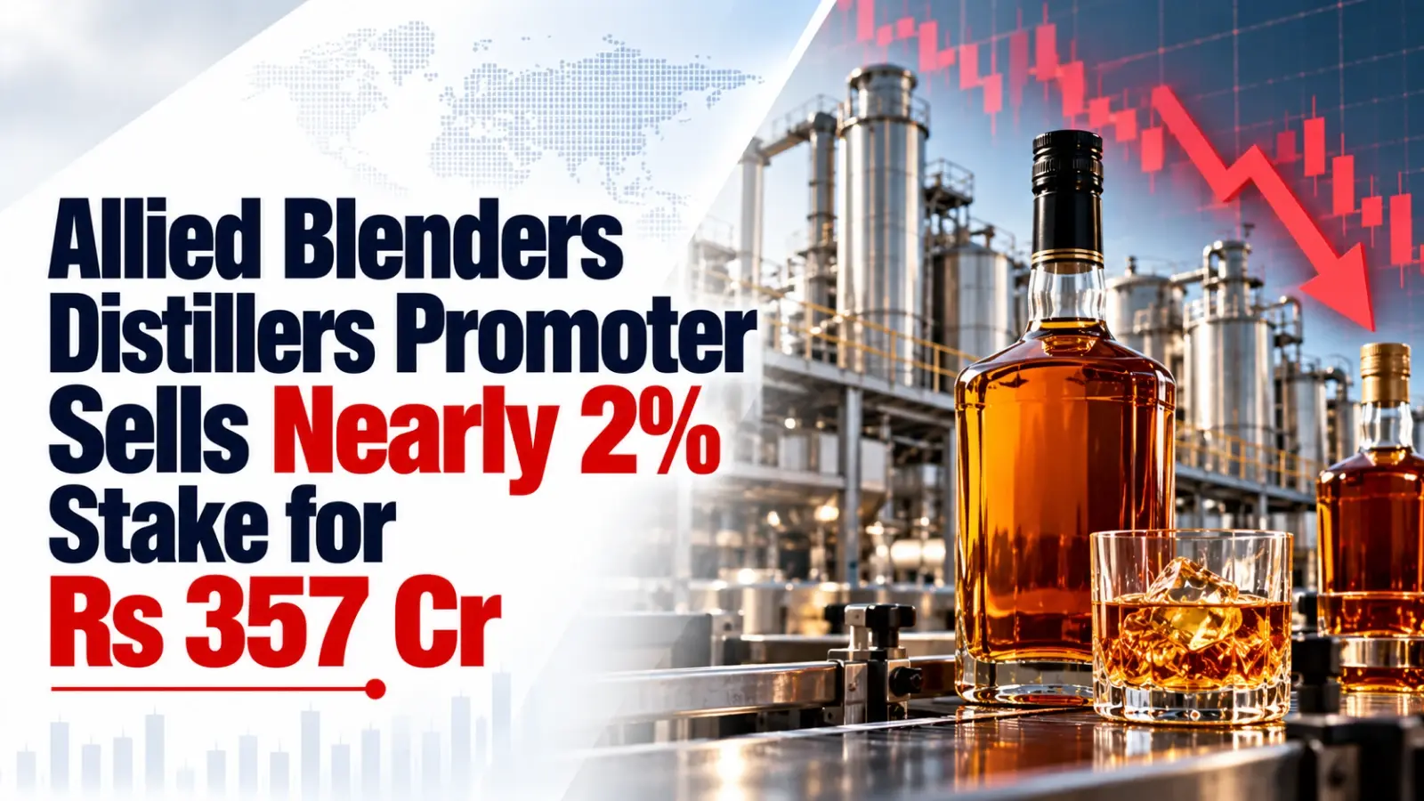 Allied Blenders Distillers Promoter Sells Nearly 2% Stake for Rs 357 Cr