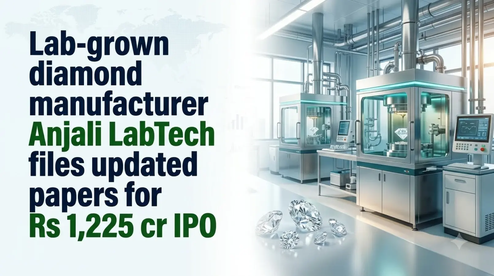 Lab-Grown Diamond Manufacturer Anjali LabTech Files Updated Papers for Rs 1,225 Cr IPO