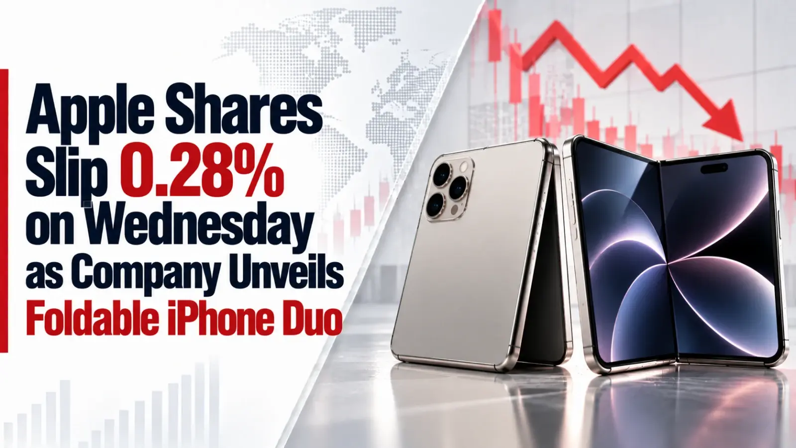 Apple Shares Slip 0.28% on Wednesday as Company Unveils Foldable iPhone Duo