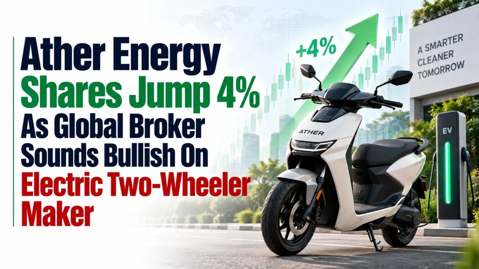 Ather Energy Shares Jump 4% As Global Broker Sounds Bullish On Electric Two-Wheeler Maker