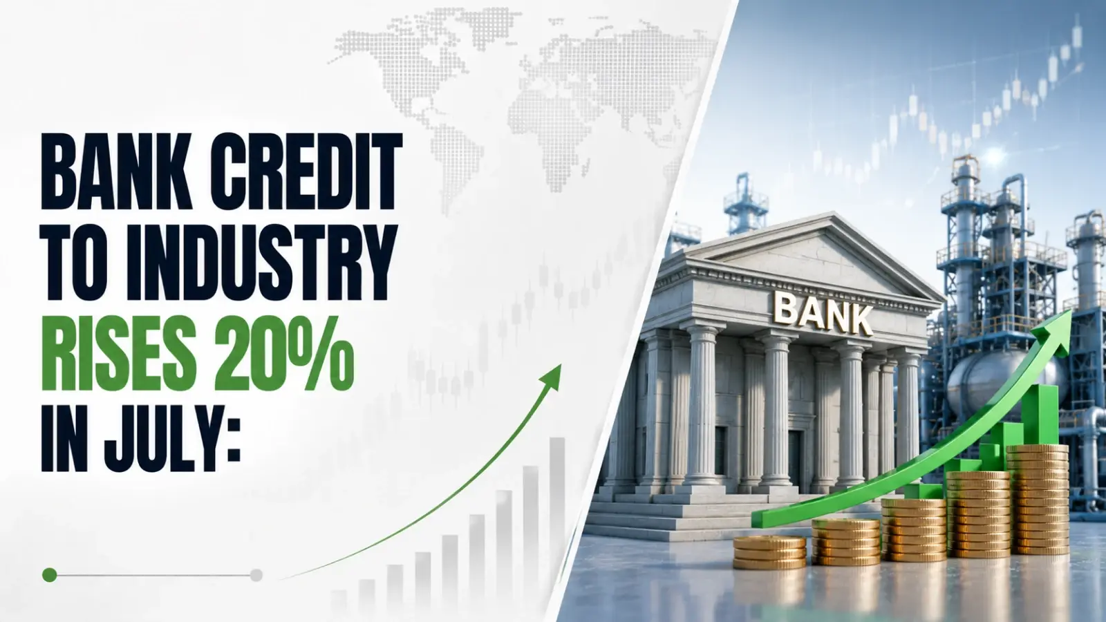 Bank Credit to Industry Rises 20% in July: RBI Data