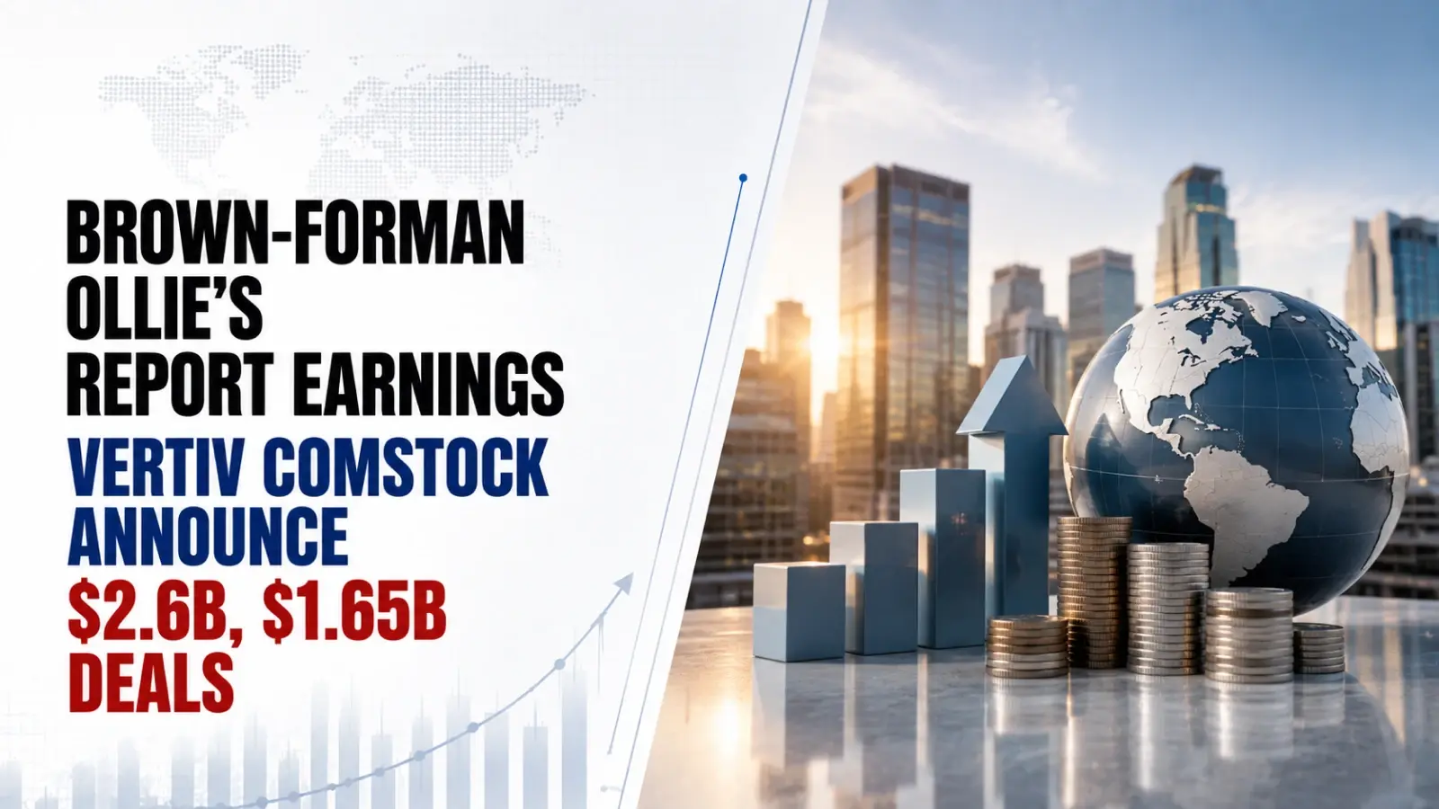 Brown-Forman, Ollie’s Report Earnings; Vertiv, Comstock Announce $2.6B, $1.65B Deals