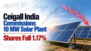 Ceigall India Commissions 10 MW Solar Plant; Shares Fall 1.17%