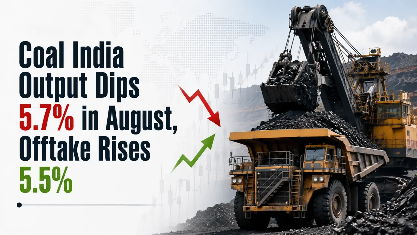 Coal India Output Dips 5.7% in August, Offtake Rises 5.5%
