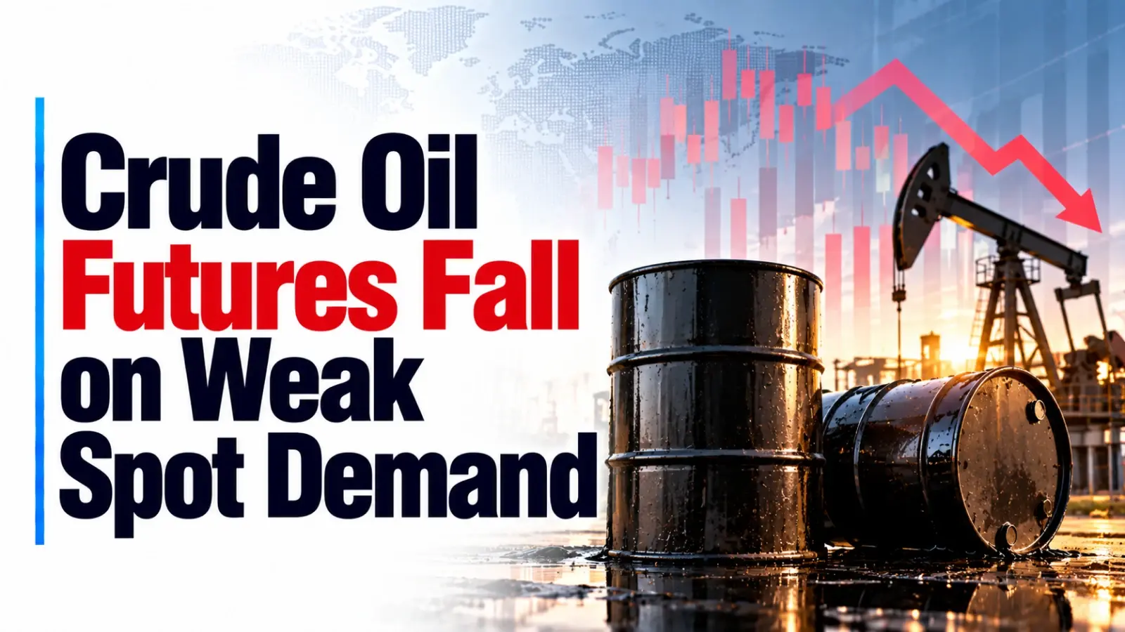 Crude Oil Futures Fall on Weak Spot Demand