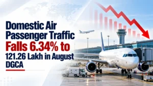 Domestic Air Passenger Traffic Falls 6.34% to 121.26 Lakh in August: DGCA