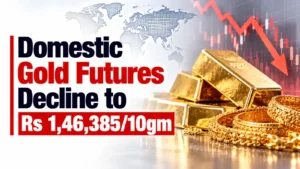 Domestic Gold Futures Decline to Rs 1,46,385/10gm