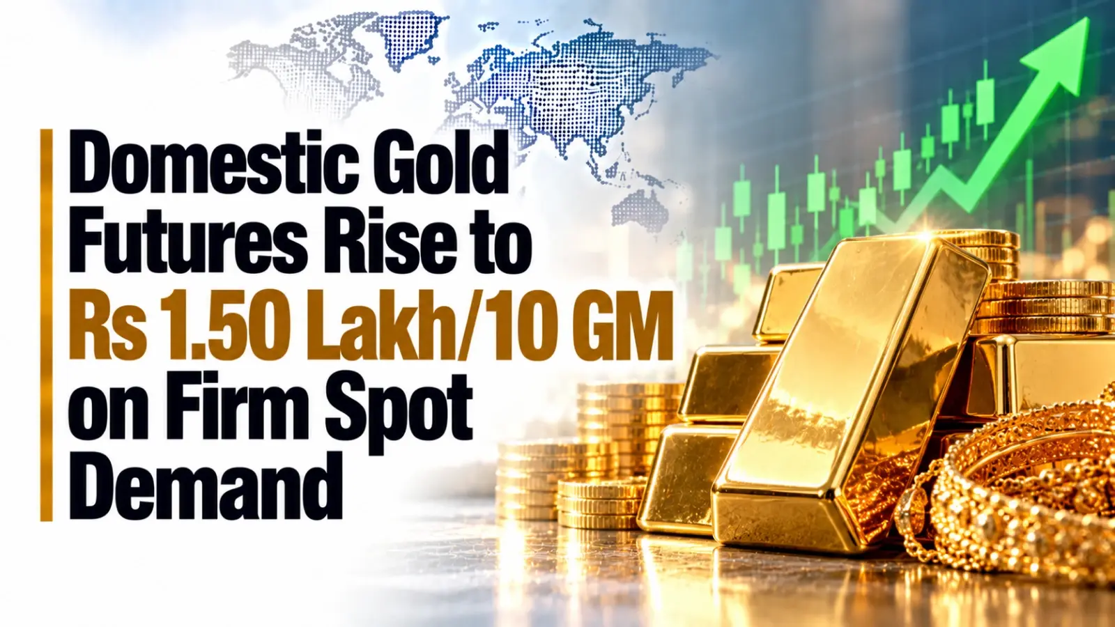 Domestic Gold Futures Rise to Rs 1.50 Lakh/10 GM on Firm Spot Demand