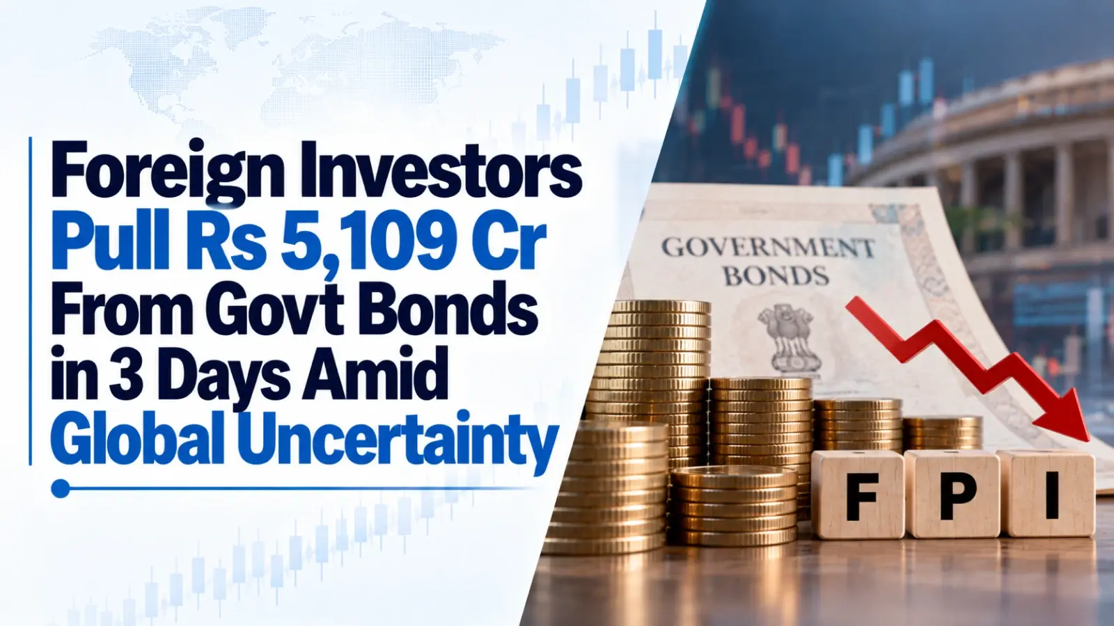 Foreign Investors Pull Rs 5,109 Cr From Govt Bonds in 3 Days Amid Global Uncertainty