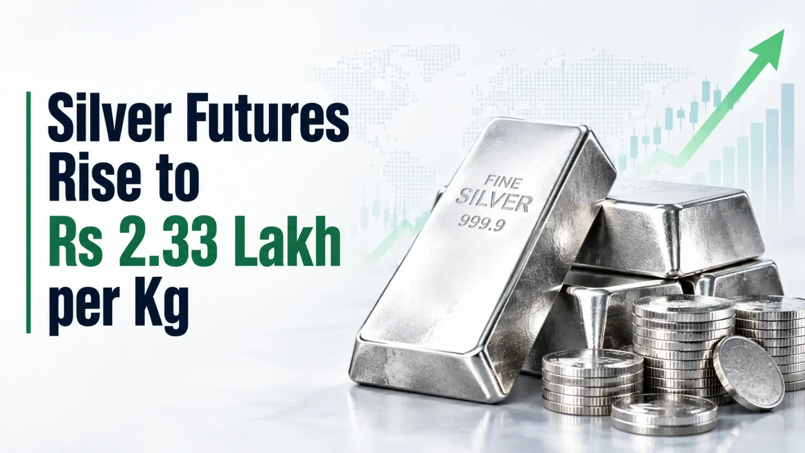 Silver Futures Rise to Rs 2.33 Lakh per Kg