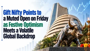Gift Nifty Points to a Muted Open on Friday as Festive Optimism Meets a Volatile Global Backdrop