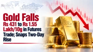 Gold Falls Rs 431 to Rs 1.55 Lakh/10g in Futures Trade; Snaps Two-Day Rise