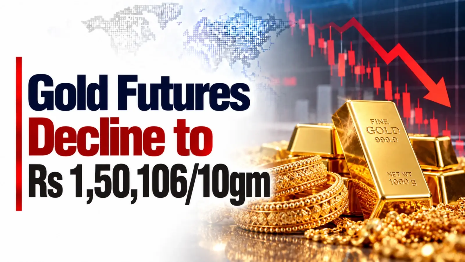 Gold Futures Decline to Rs 1,50,106/10gm