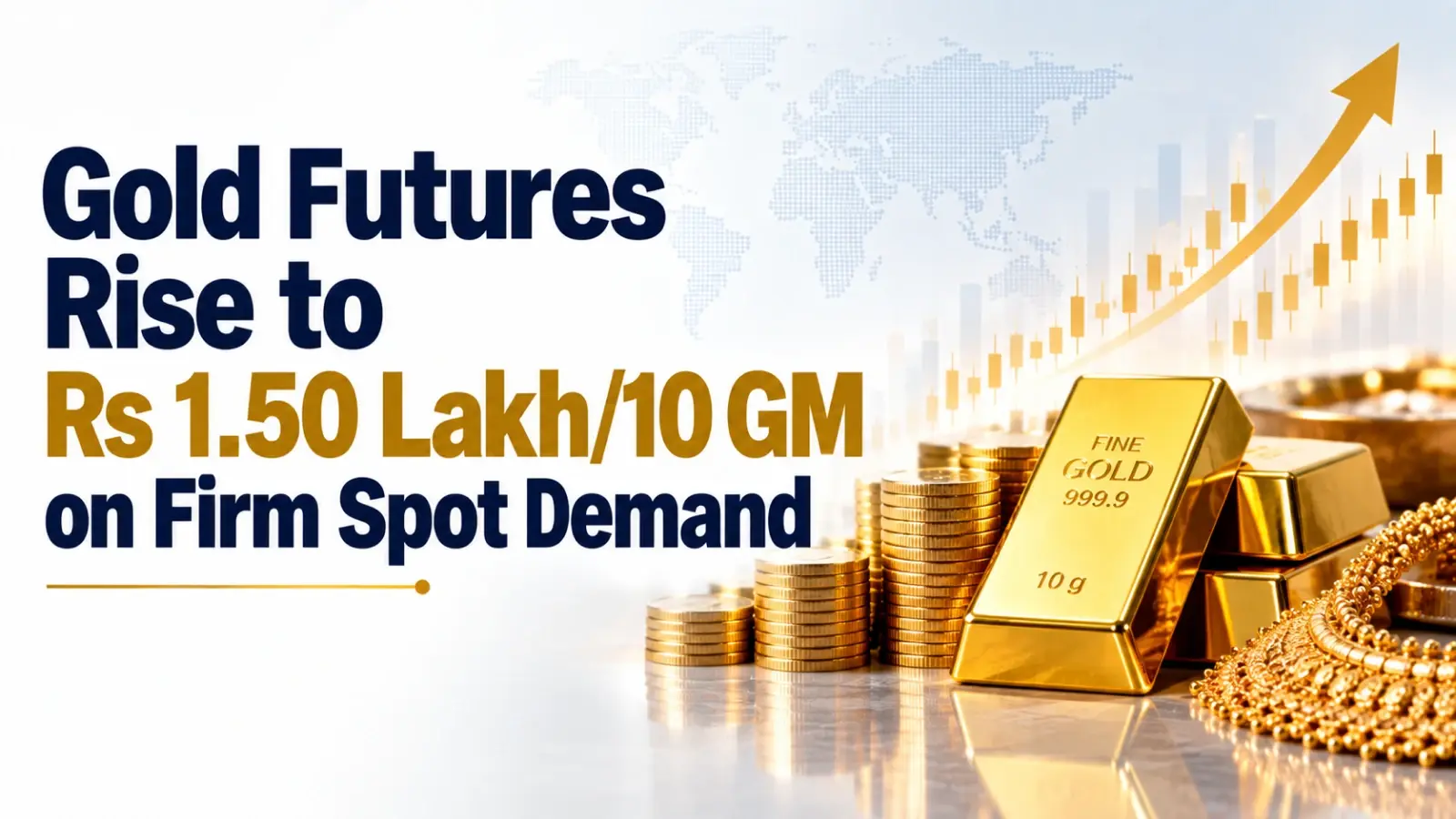 Gold Futures Rise to Rs 1.50 Lakh/10 GM on Firm Spot Demand