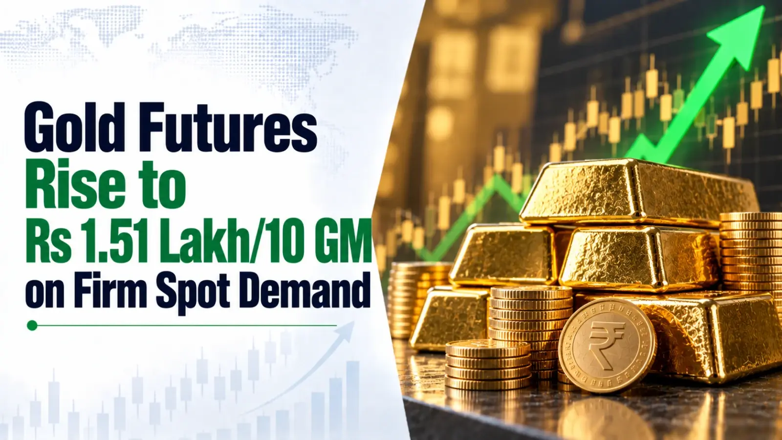 Gold Futures Rise to Rs 1.51 Lakh/10 GM on Firm Spot Demand