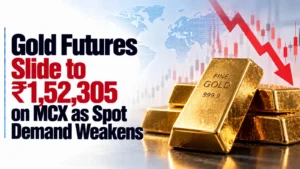 Gold Futures Slide to ₹1,52,305 on MCX as Spot Demand Weakens