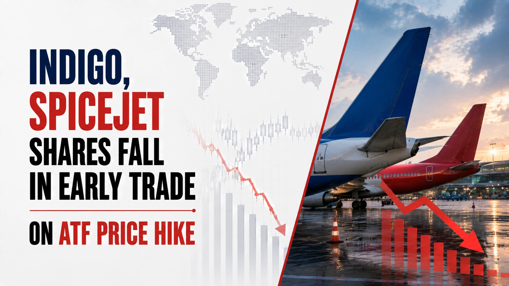 IndiGo, SpiceJet Shares Fall In Early Trade On ATF Price Hike