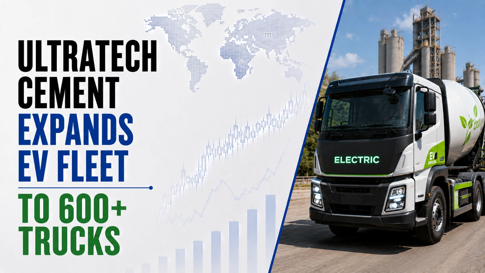 UltraTech Cement Expands EV Fleet To 600+ Trucks; Shares Fall 1.87%