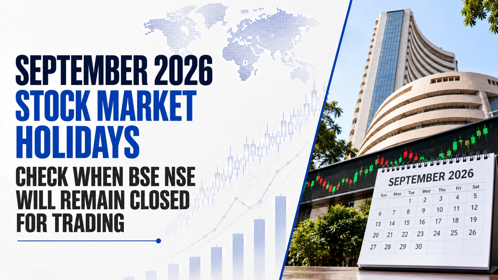 September 2026 Stock Market Holidays: Check When BSE, NSE Will Remain Closed for Trading