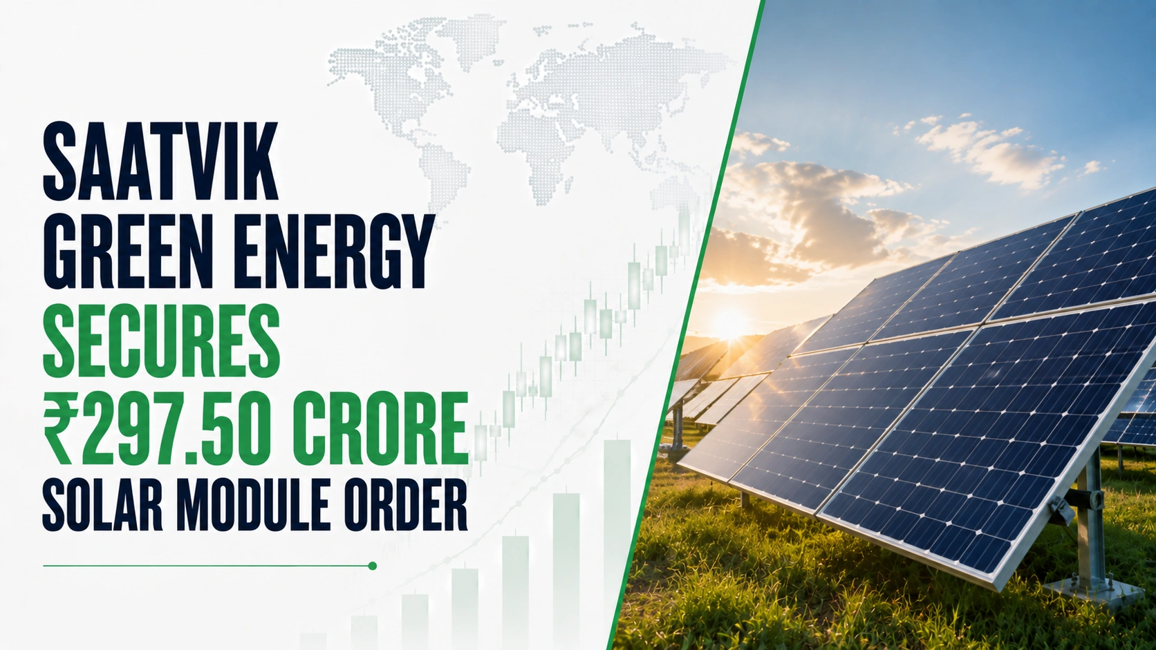 Saatvik Green Energy Secures ₹297.50 Crore Solar Module Order; Shares Rise 0.90%