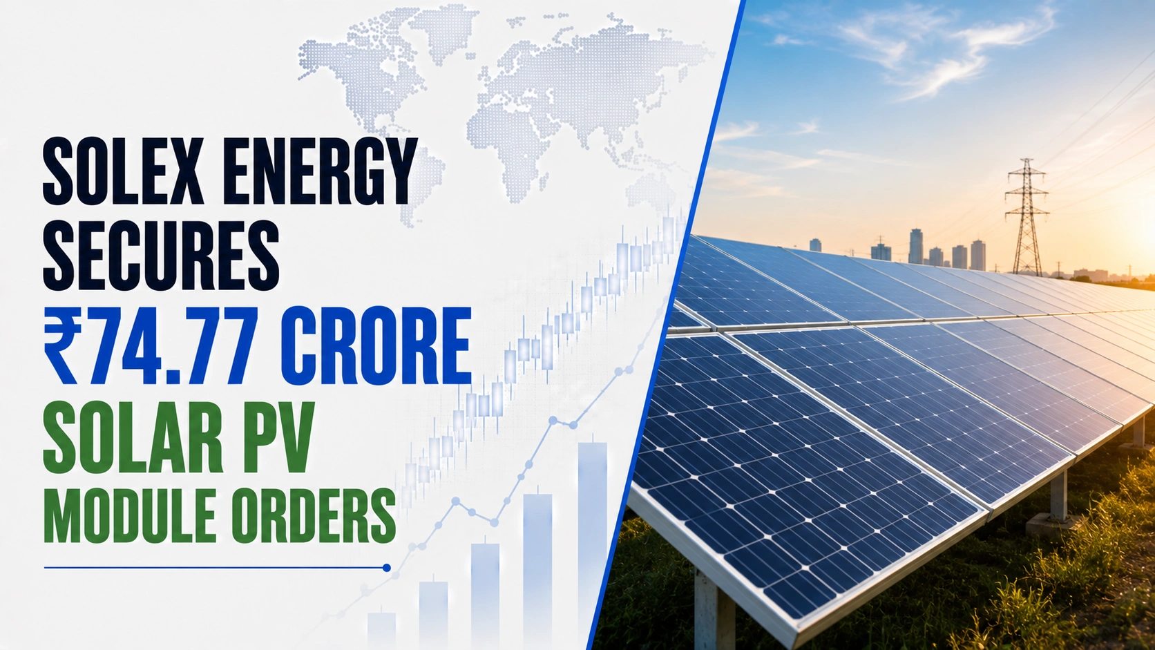 Solex Energy Secures ₹74.77 Crore Solar PV Module Orders; Shares Fall 0.27%