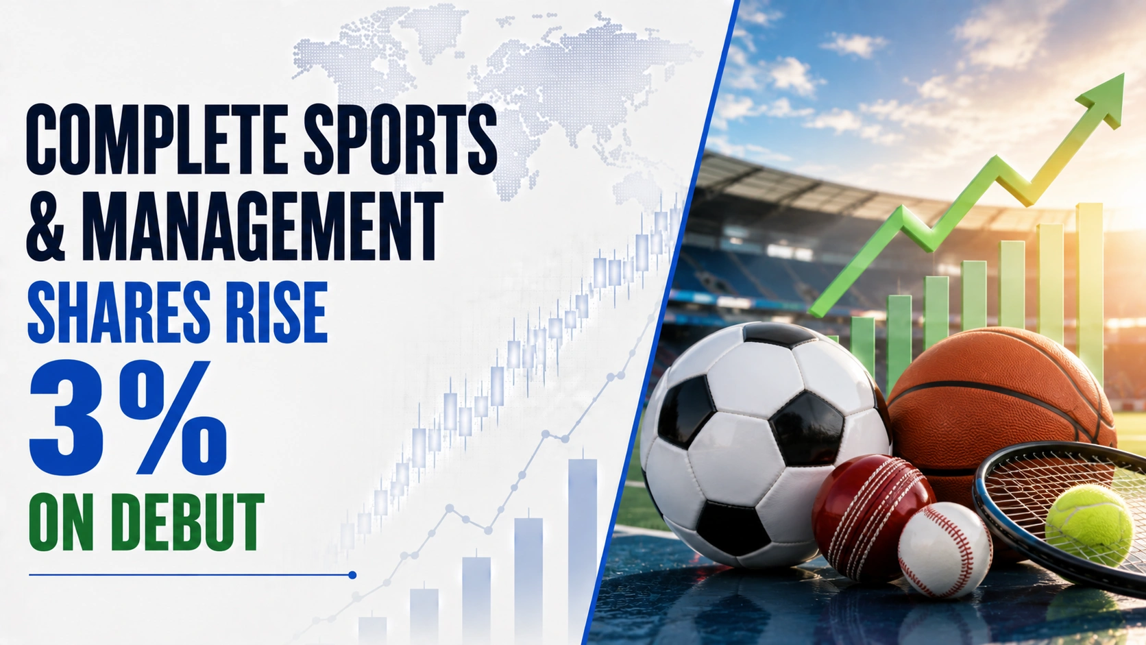 Complete Sports & Management Shares Rise 3% On Debut