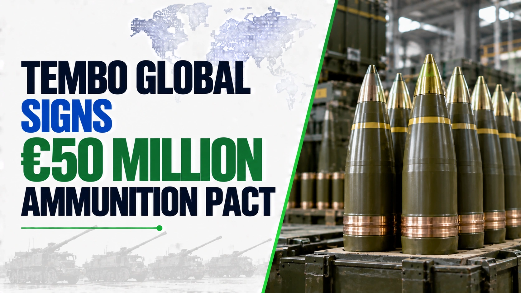 Tembo Global Signs €50 Million Ammunition Pact; Shares Fall 0.10%