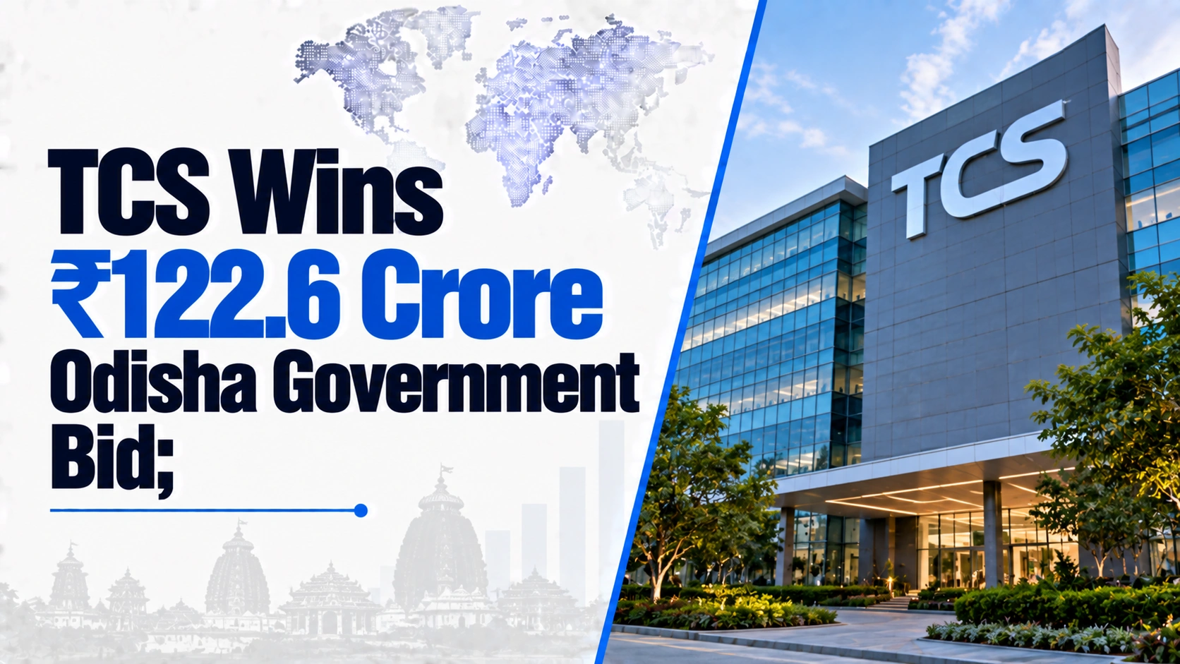 TCS Wins ₹122.6 Crore Odisha Government Bid; Shares Rise 0.10%