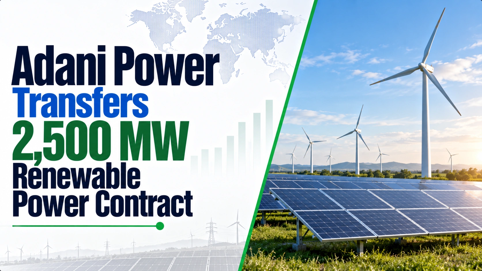 Adani Power Transfers 2,500 MW Renewable Power Contract; Shares Rise 1.09%