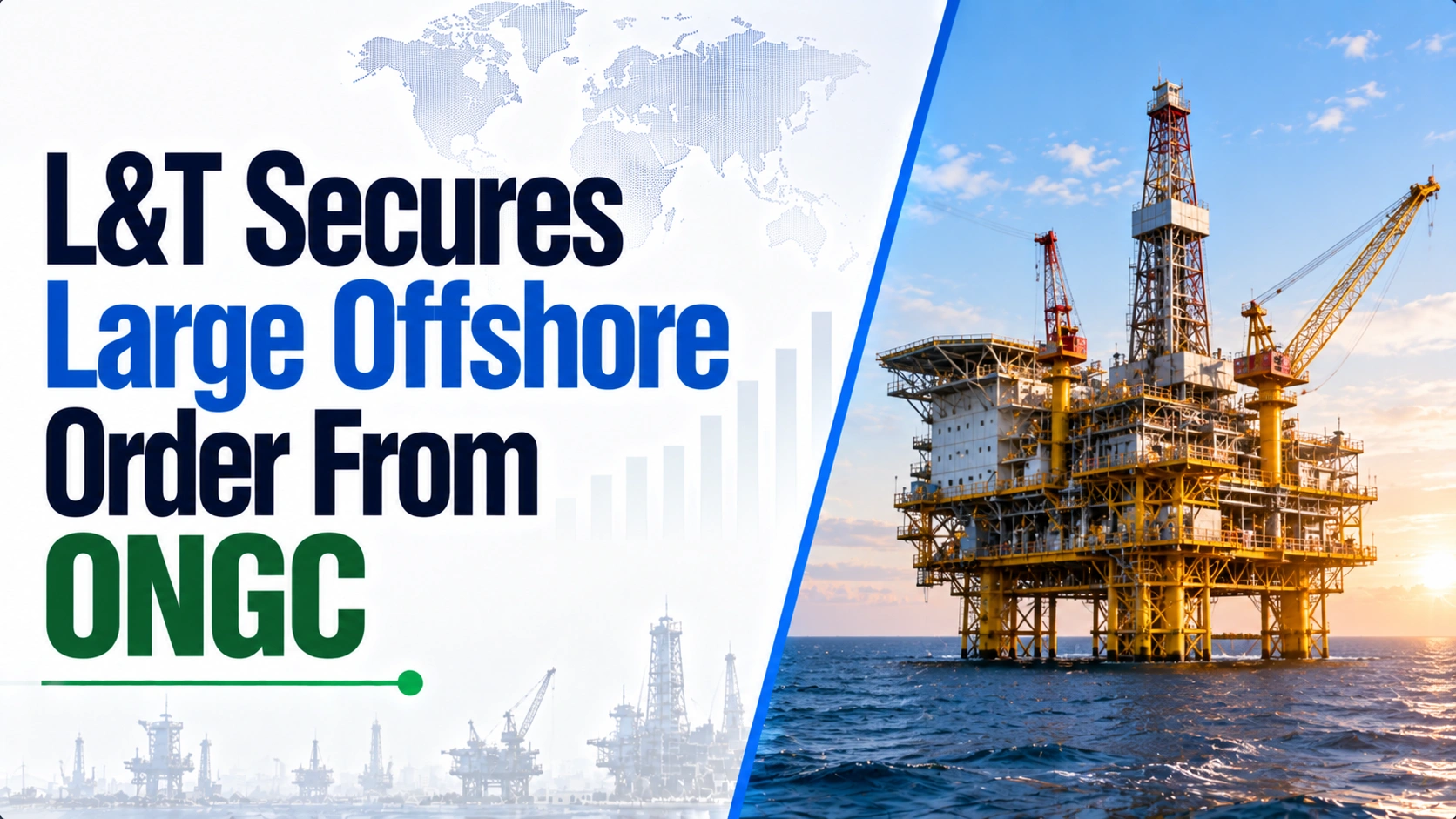L&T Secures Large Offshore Order From ONGC; Shares Rise 1.20%
